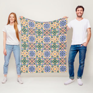 Andalusische Fliesen 3 Fleecedecke