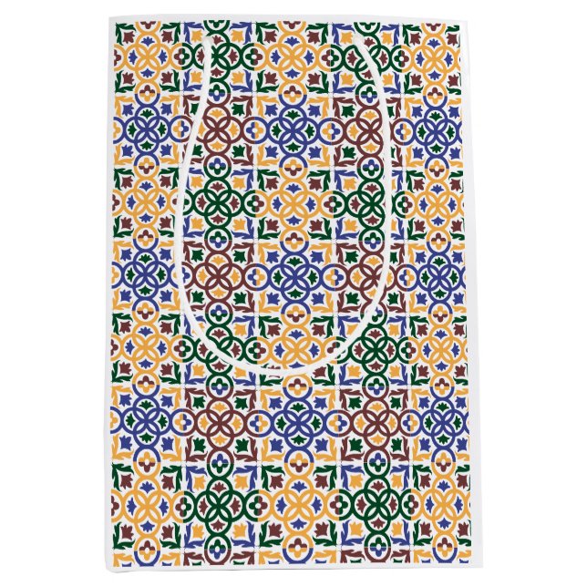 Andalusische Fliesen 3 Mittlere Geschenktüte (Vorderseite)