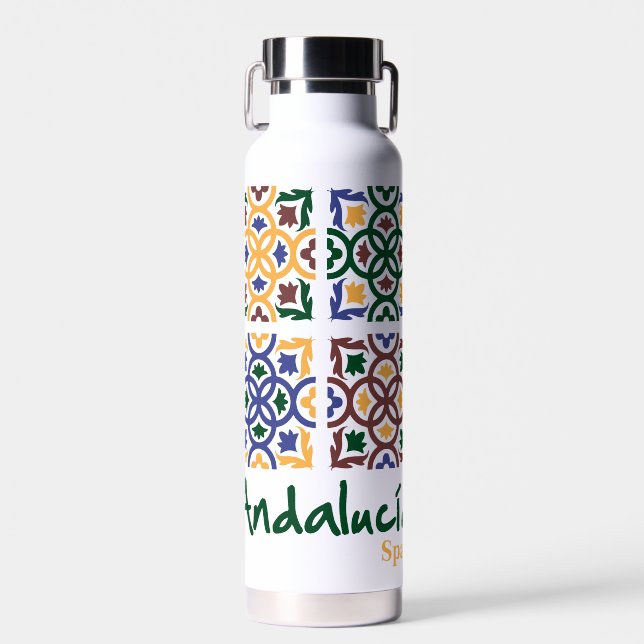 Andalusische Fliesen 3 Trinkflasche (Vorne)