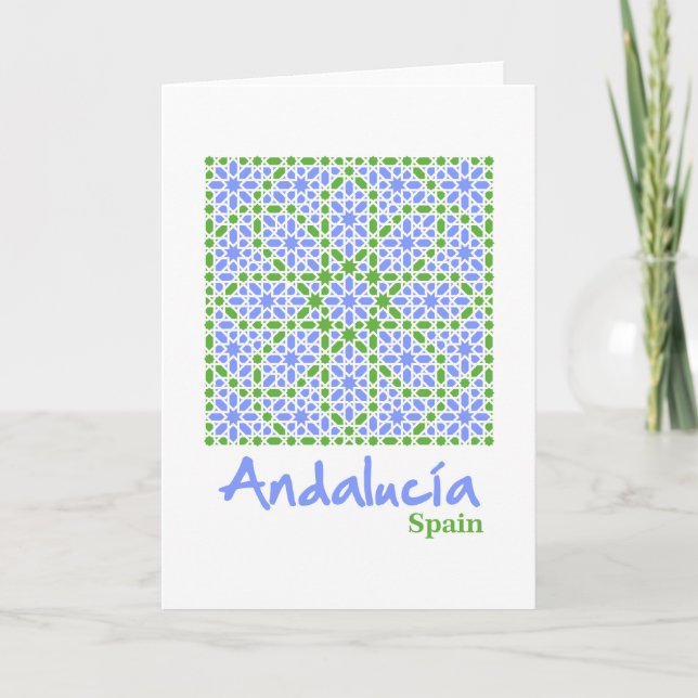 Andalusische Fliesen 7 Karte (Vorderseite)