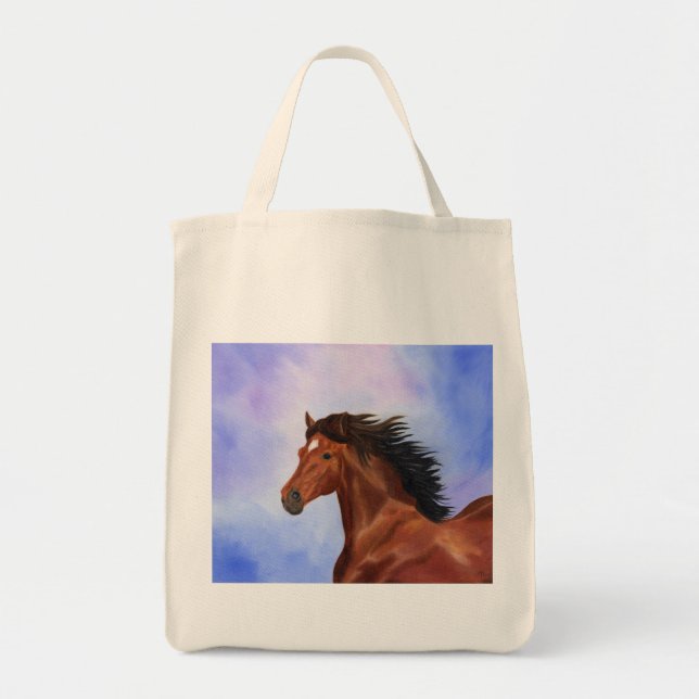 Andalusische Pferdetasche Browns Tragetasche (Vorne)