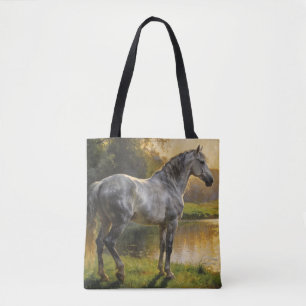 Andalusischer Hengst am See Tasche