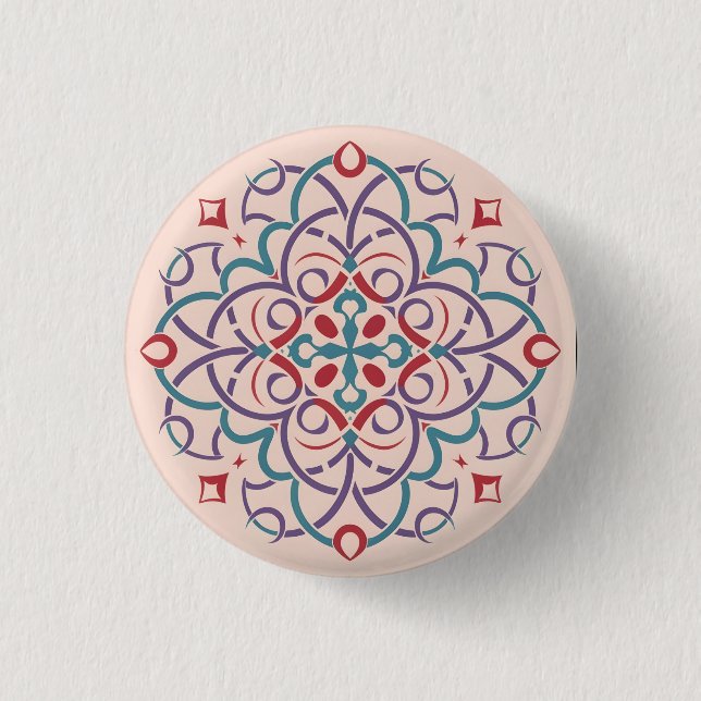 andalusisches Mosaik Button (Vorderseite)