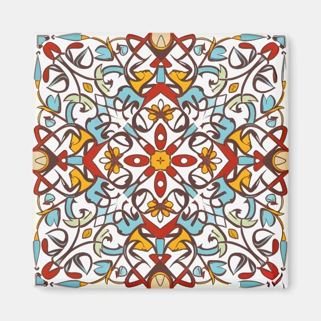 andalusisches Mosaik Magnet (Vorne)