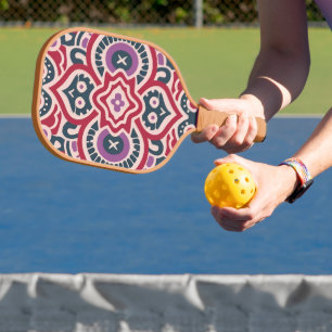 andalusisches Mosaik, Mandala-Muster Pickleball Schläger