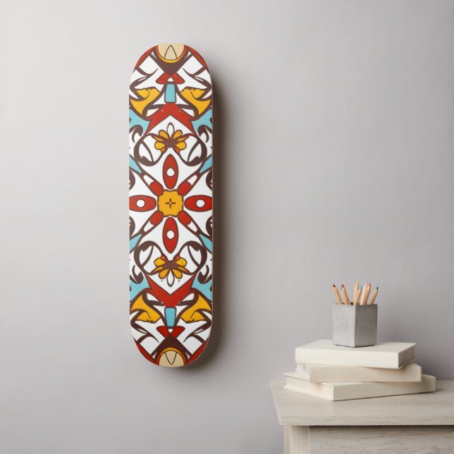 andalusisches Mosaik Skateboard (Wandkunst)