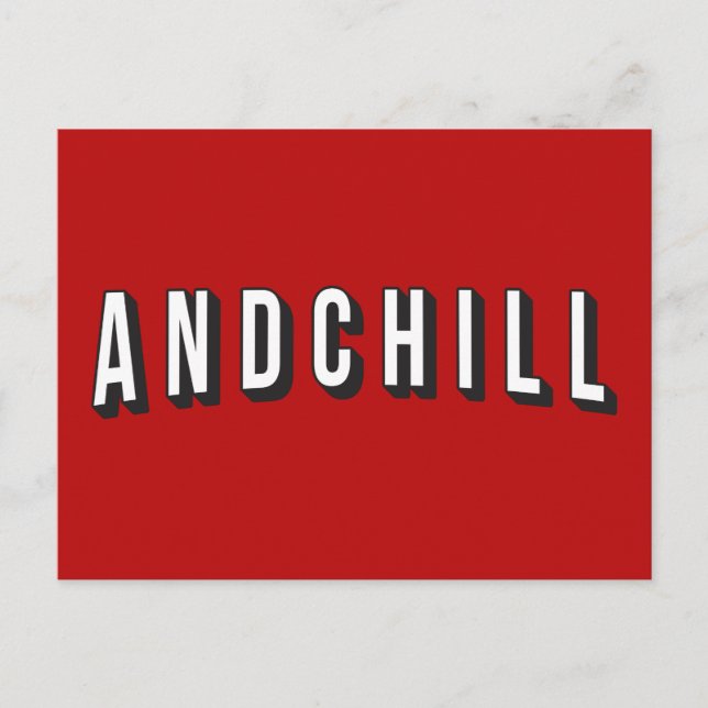 ANDCHILL POSTKARTE (Vorderseite)