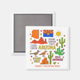 Andenken an einen Familienurlaub in Arizona Magnet
