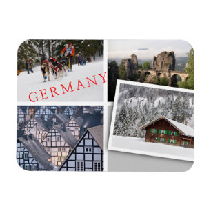 Andenken-Fotocollage aus Deutschland Magnet