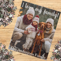Andenken I Familienname Personalisiertes Foto