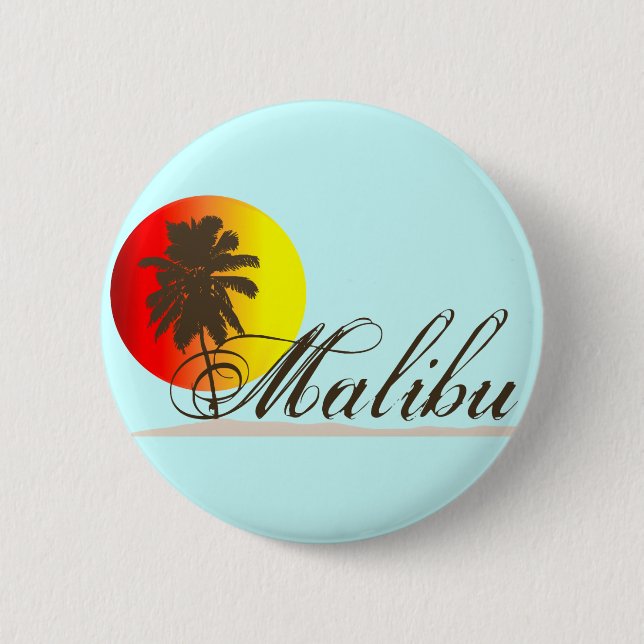 Andenken Malibus Kalifornien Button (Vorderseite)