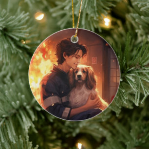 Andenken-Schmuck für Papillon-Hunde, Geschenk für  Keramik Ornament