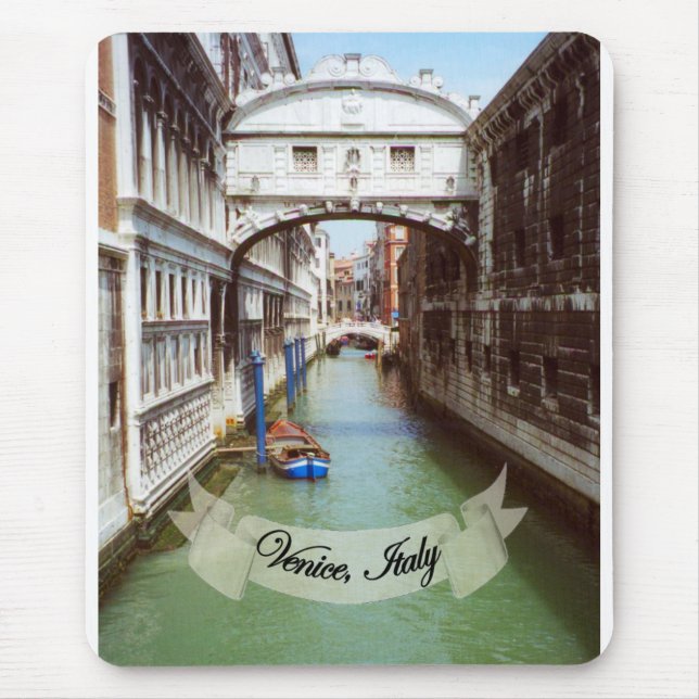 Andenken von Brücke Venedigs Italien von Seufzern Mousepad (Vorne)