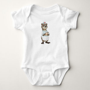 Andere als Krankenschwester mit Herz Baby Strampler