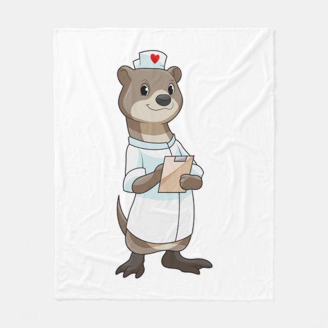 Andere als Krankenschwester mit Herz Fleecedecke (Vorderseite)