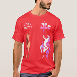 Andere Bestien Me T-Shirt Unicorn Bestie Funny Gif