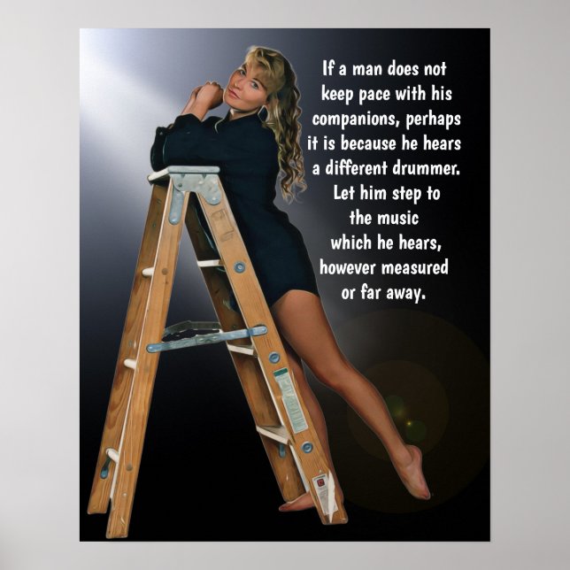 Andere Drummer Quote Ladder Poster (Vorne)