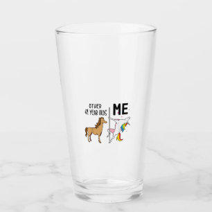 Andere Einhorn 49 Jahre alte Geburtstags- und Ich- Glas