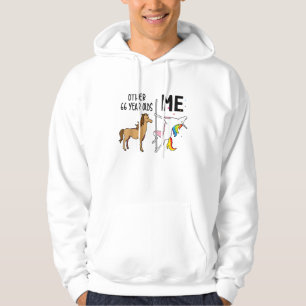 Andere Einhorn 66 Jahre alte Geburtstags- und Ich- Hoodie