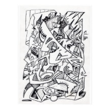 Andere Flugzeug hier, zeichnend Tinte