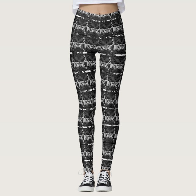 Andere graue, andere Streifen oder Formen Leggings (Vorderseite)
