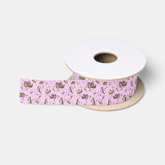 Andere in rosa satinband