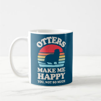 Andere machen mich glücklich Sunset Retro für Männ Kaffeetasse