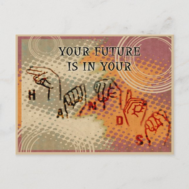 Andere motivieren postkarte (Vorderseite)