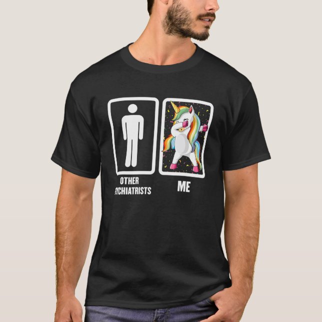 Andere Psychiater vs lä ich Einhorn T-Shirt (Vorderseite)