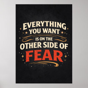 Andere Seite der Angst - Erfolgsmotivation Poster