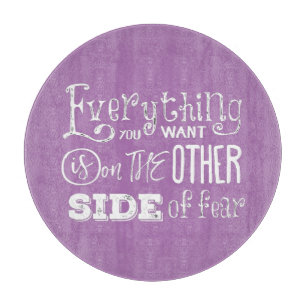 Andere Seite der Angst Schneidebrett