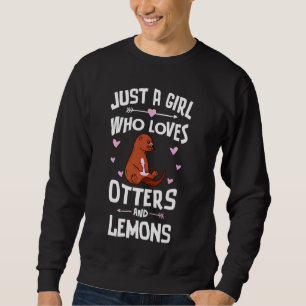 Andere und für Mädchen und Frauen Niedliche Zitron Sweatshirt