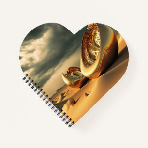 Andere-Welt-Reliquien – Surreal Desert Sculpture Notizbuch