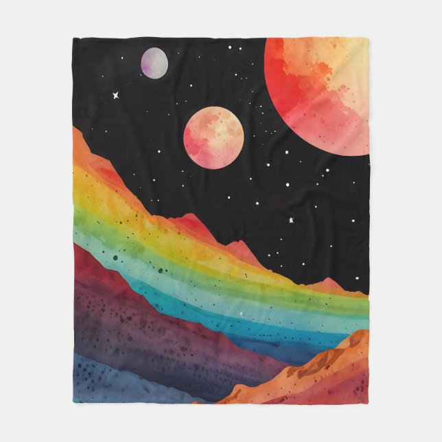 Andere Welten Fleecedecke (Vorderseite)