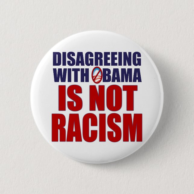 Anderer Meinung sein mit Obama Button (Vorderseite)