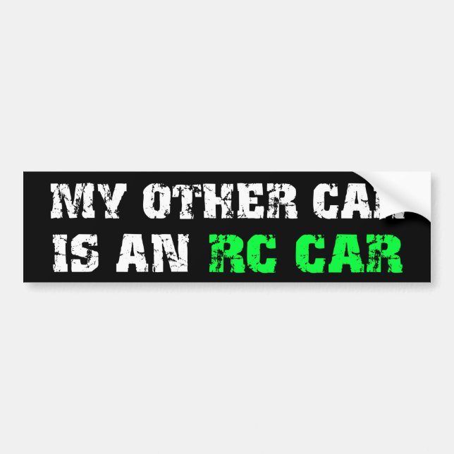 Anderes Auto ist ein RC Auto Autoaufkleber (Vorne)