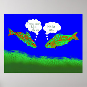 Anderes Fisch-Plakat Poster