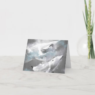 Anderes Leben: geklappte Grußkarte Dankeskarte