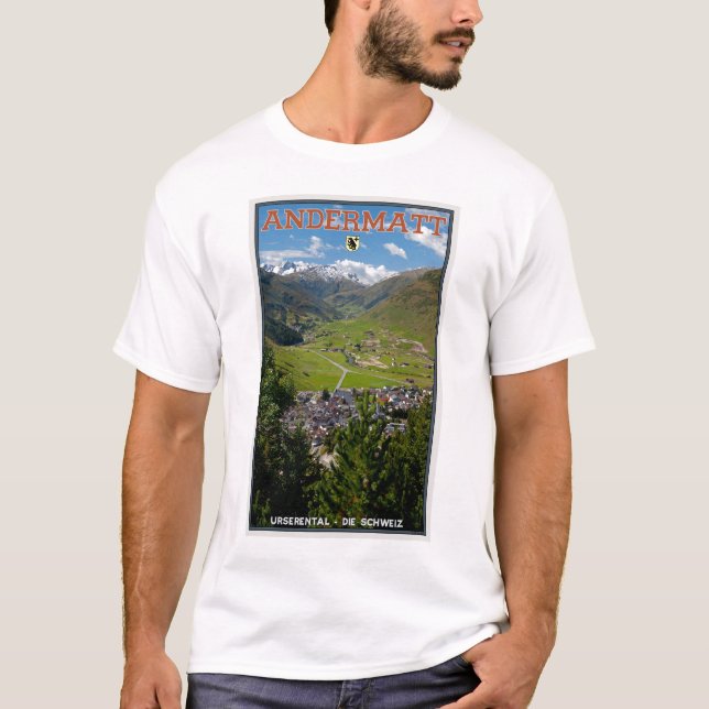 Andermatt, die Schweiz T-Shirt (Vorderseite)