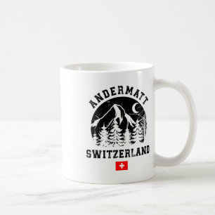 Andermatt Schweiz Skigebiet Alpen Skipass Kaffeetasse