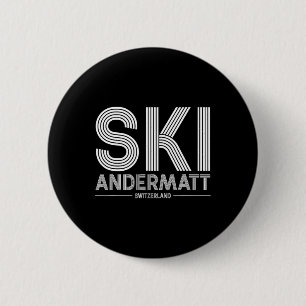 Andermatt Ski Resort Schweizer Alpen Skifahren Sch Button