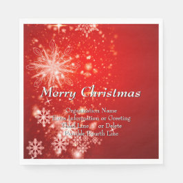 ÄNDERN ALLE Text Organisation Weihnachten Mittages Serviette