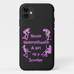 Ändern ALLER Text nie unterschätzen Girl Scooter Case-Mate iPhone Hülle