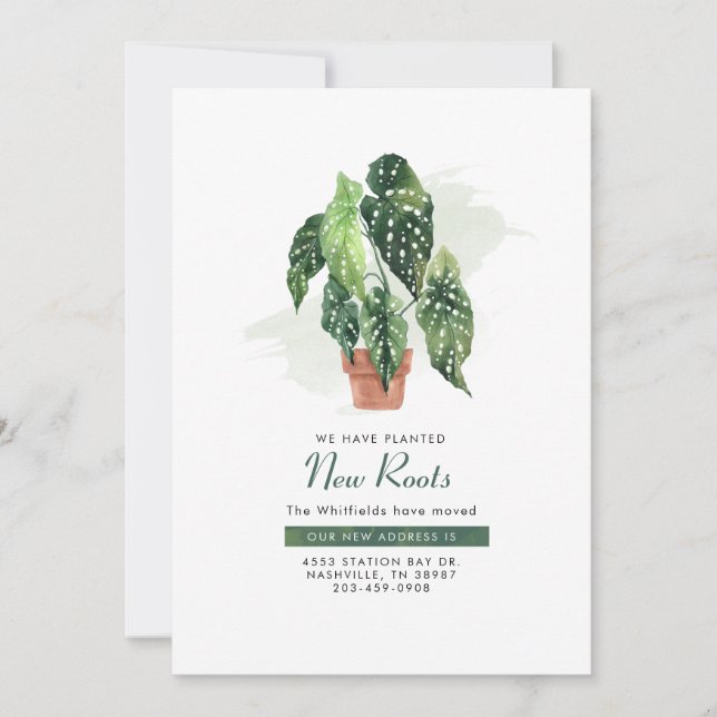 Ändern der Adresse des Wasserfarbenmodus Ankündigung (Vorderseite)