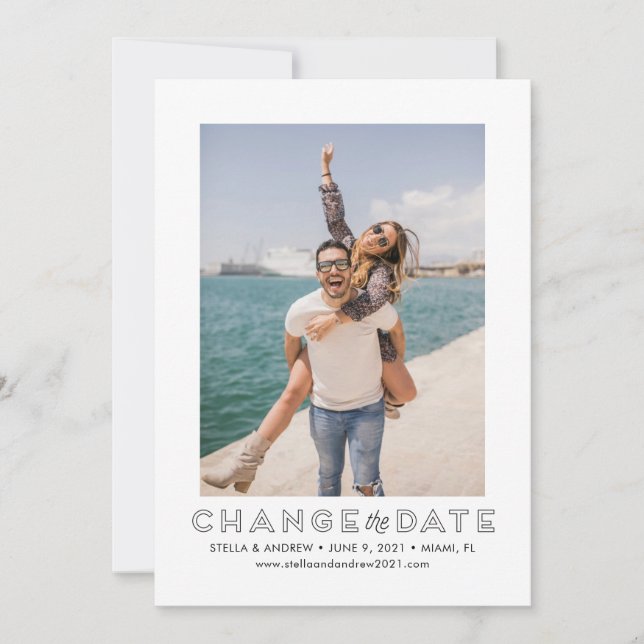 Ändern der Datumskarte Einladung (Vorderseite)