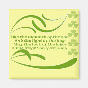 Ändern der Hintergrundfarbe Irish Segen Magnet