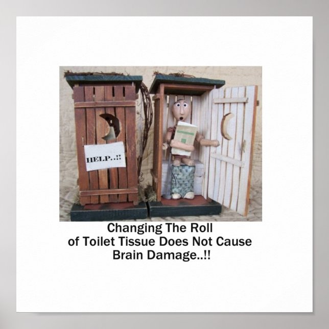 Ändern der Rolle der Toilettenspülung Poster (Vorne)