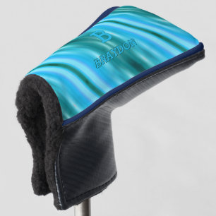 Ändern des anfänglichen Namens Soft Blue Aqua Aqua Golf Headcover