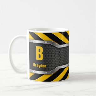 Ändern des Anfangsnamens A B C D E F G Safe Yellow Kaffeetasse
