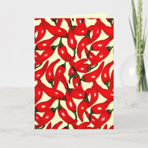 Ändern des Chilis Farbe Feiertagskarte